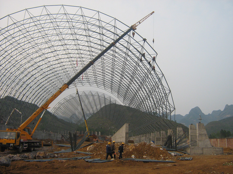 穆棱电厂网架煤棚